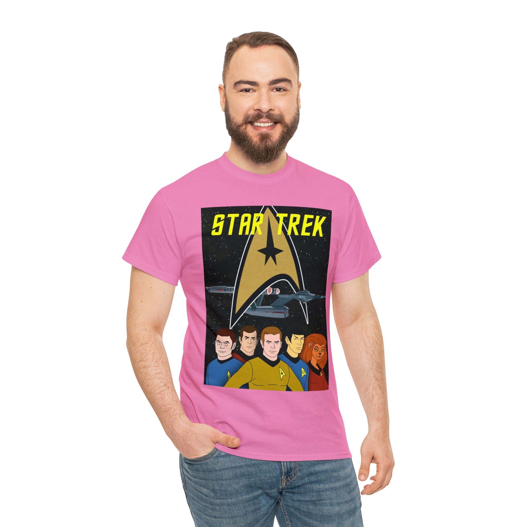Star Trek Cartoon- Unisex Heavy Cotton T-Shirt - Creations by Chris and Carlos